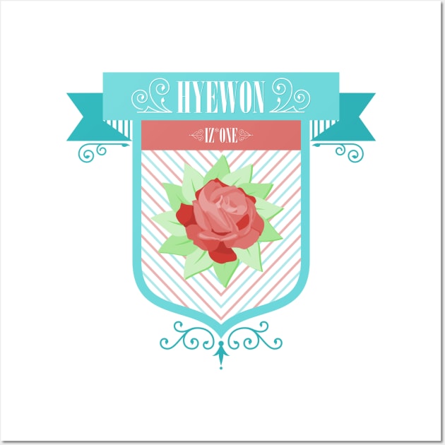 IZ*ONE Hyewon Crest Wall Art by Silvercrystal